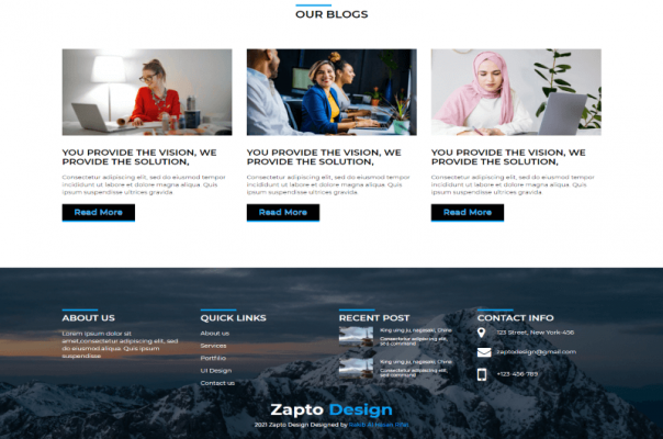 Zapto Design Website