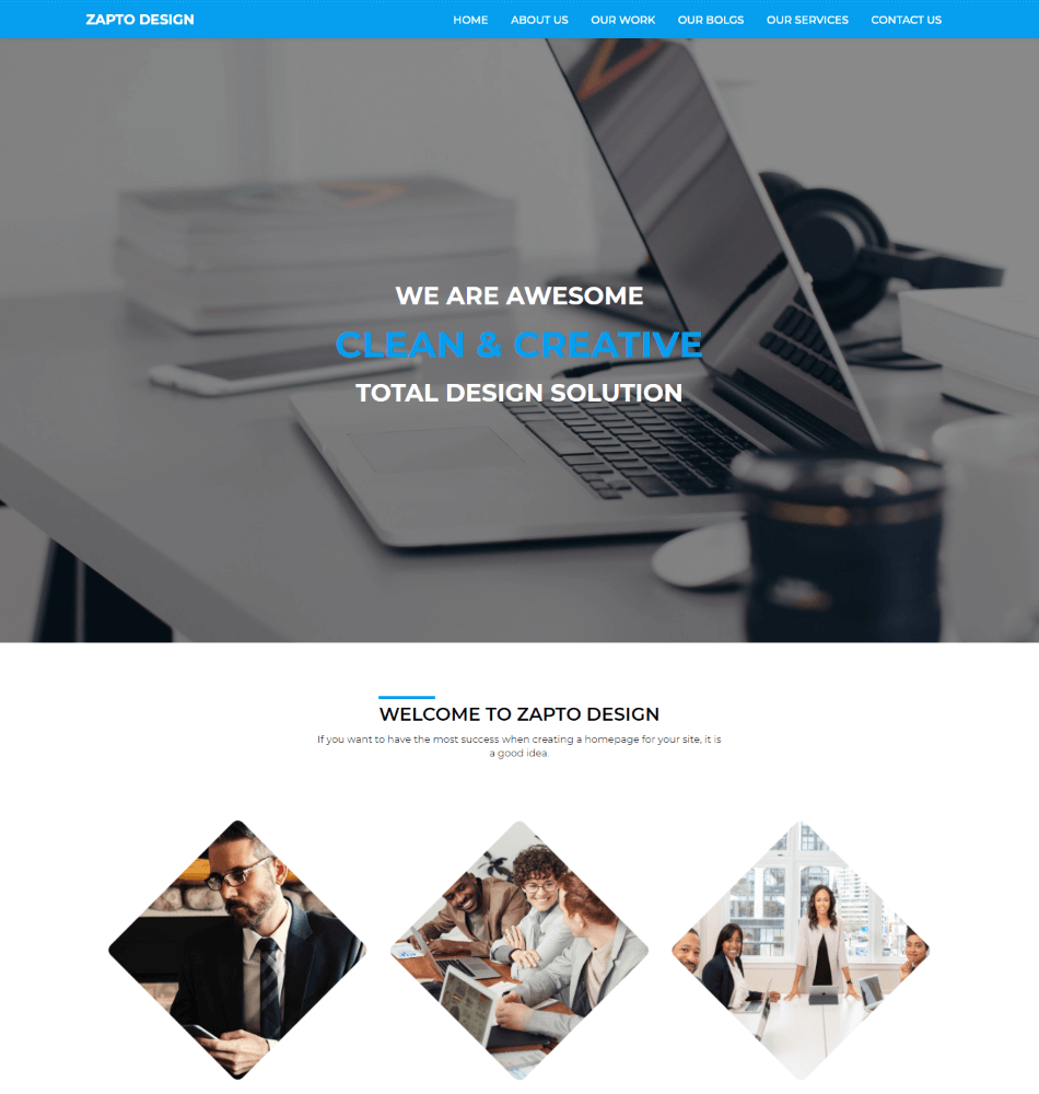 Zapto Design Website